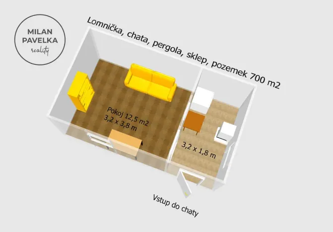 Prodej chaty, Lomnička, 19 m2