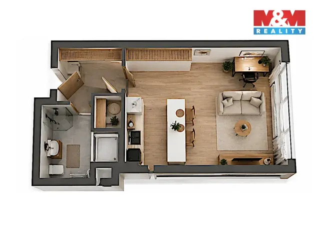 Prodej bytu 1+kk, Praha, Honzíkova, 33 m2