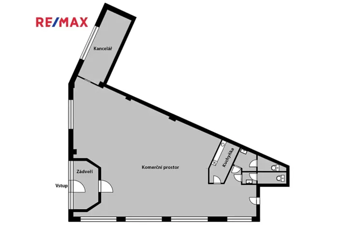 Prodej obchodního prostoru, Praha - Hlubočepy, Voskovcova, 141 m2