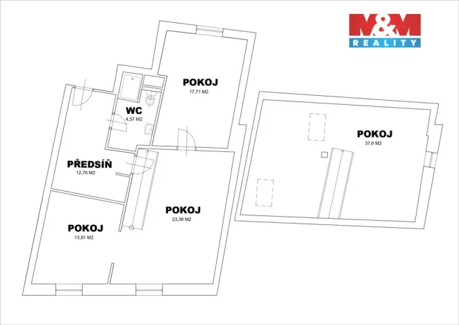 Pronájem bytu 3+kk, Klatovy - Klatovy I, Vídeňská, 109 m2