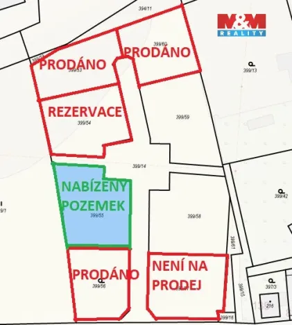 Prodej pozemku pro bydlení, Račice, 986 m2