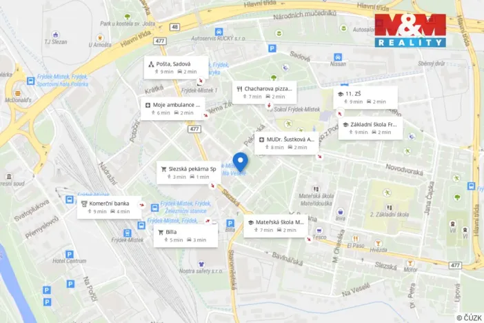 Prodej bytu 3+1, Frýdek-Místek - Frýdek, Pekařská, 77 m2