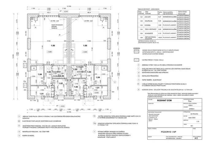 Prodej rodinného domu, Praha - Řepy, Otlíkovská, 125 m2
