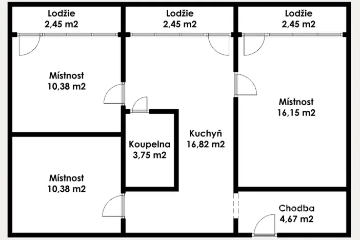 Prodej bytu 3+1, Klášterec nad Ohří, Budovatelská, 62 m2