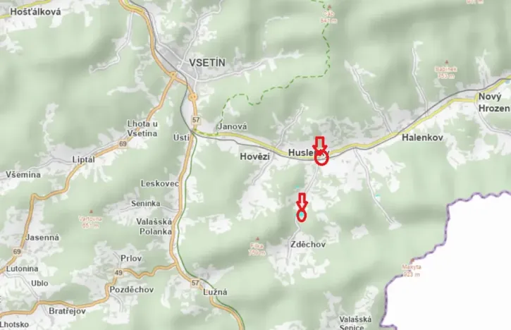 Prodej lesa, Huslenky, 29988 m2