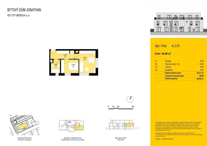 Pronájem bytu 2+kk, Praha - Chodov, K dubu, 41 m2