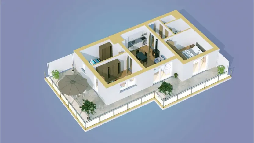 Prodej bytu 4+kk, Třešť, Nádražní, 70 m2