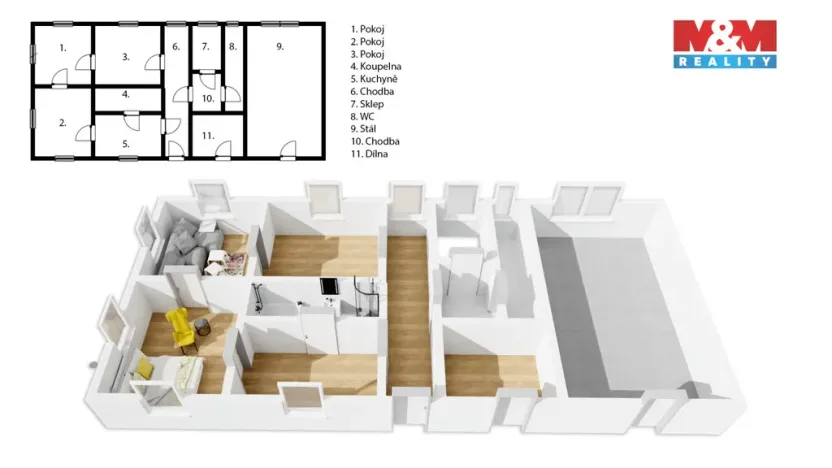 Prodej chalupy, Chotěvice, 153 m2