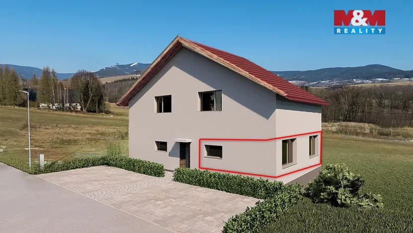 Prodej bytu 2+kk, Králíky - Červený Potok, 39 m2