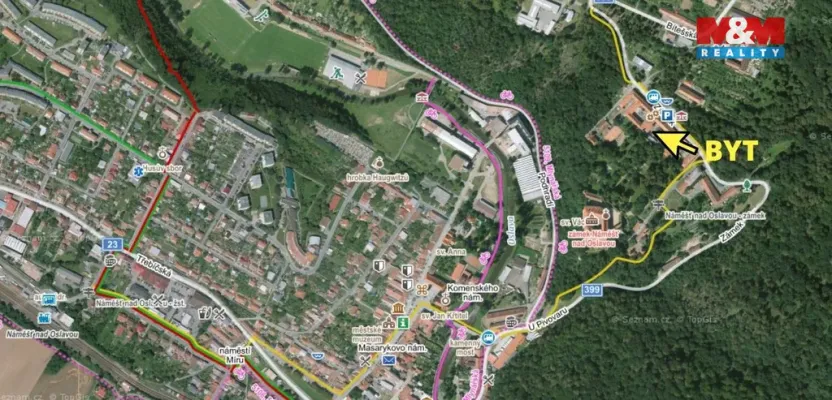 Pronájem bytu 2+1, Náměšť nad Oslavou, Zámek, 61 m2