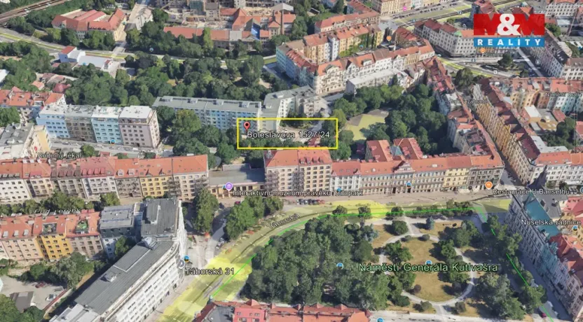 Prodej bytu 2+1, Praha - Nusle, Boleslavova, 53 m2