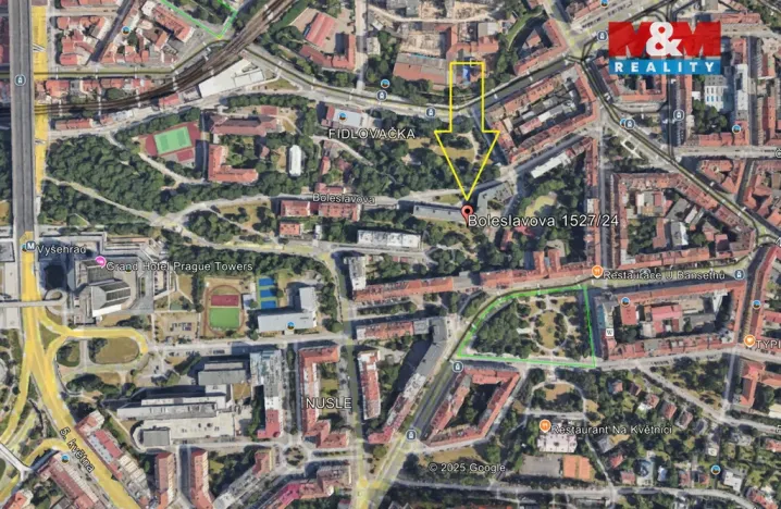 Prodej bytu 2+1, Praha - Nusle, Boleslavova, 53 m2