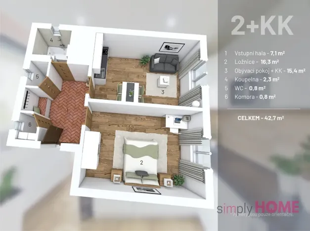 Prodej bytu 2+kk, Praha - Libeň, Kovářská, 42 m2