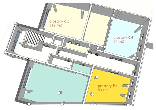 Pronájem obchodního prostoru, Třebíč, Tomáše Bati, 55 m2