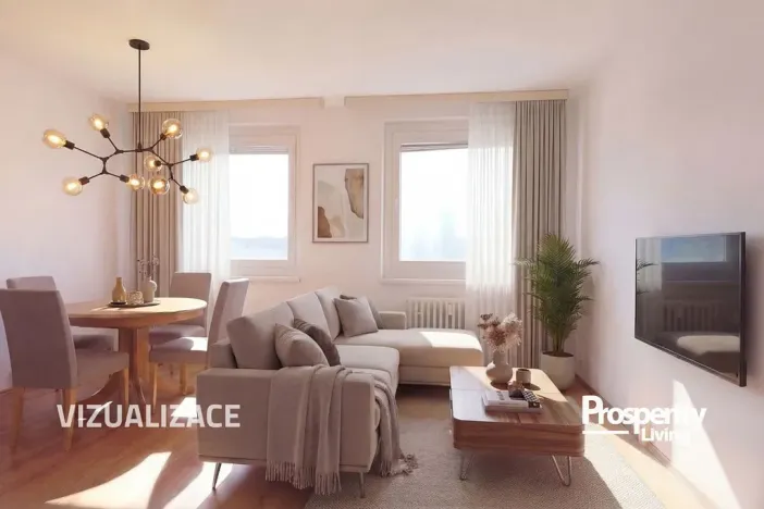 Prodej bytu 2+kk, Ústí nad Labem - Krásné Březno, Obvodová, 48 m2