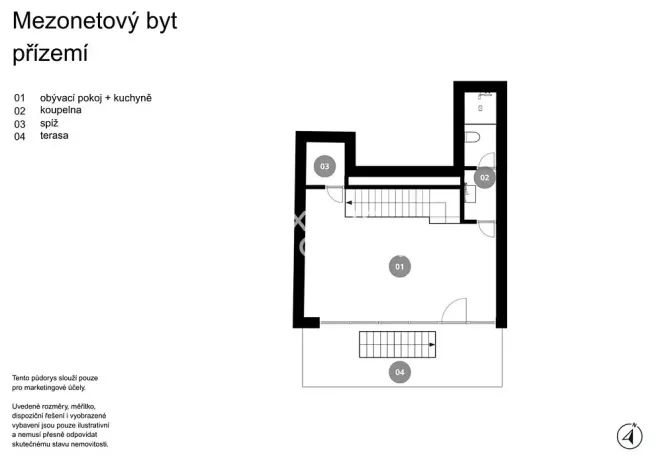 Prodej atypického bytu, Praha - Smíchov, Kobrova, 134 m2