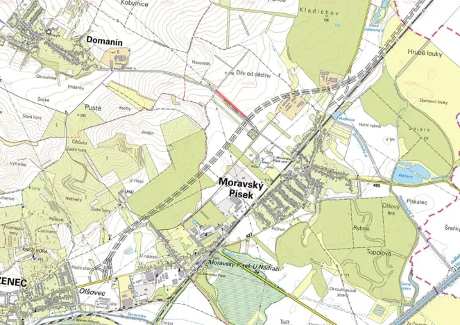 Prodej pole, Moravský Písek, 997 m2