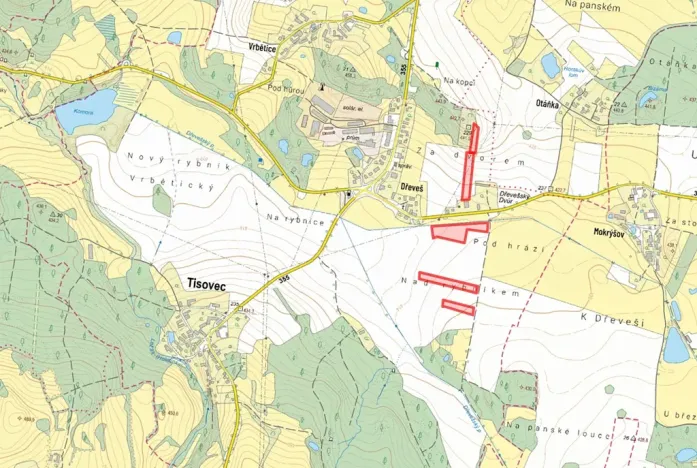 Prodej pole, Tisovec, 26000 m2