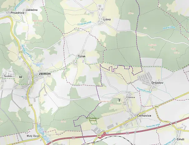 Dražba zemědělského objektu, Týček, 4133 m2