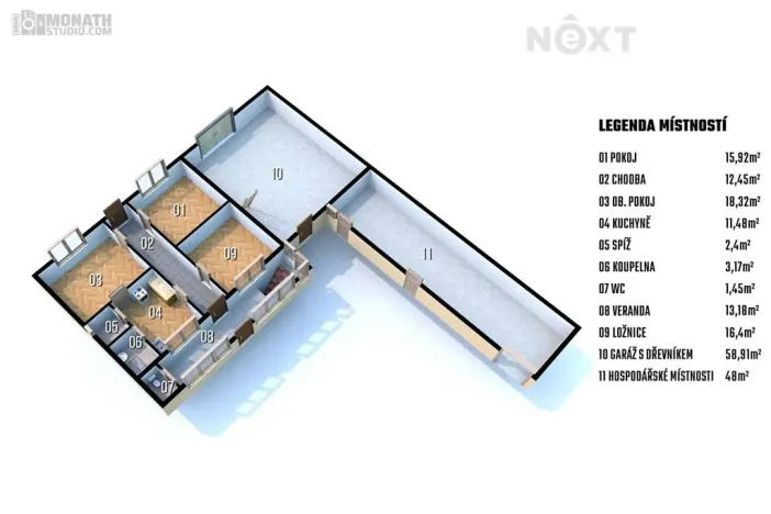 Prodej rodinného domu, Heršpice, 201 m2