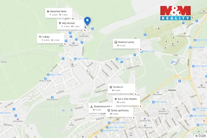 Pronájem bytu 1+1, Kladno, Na vyhaslém, 41 m2