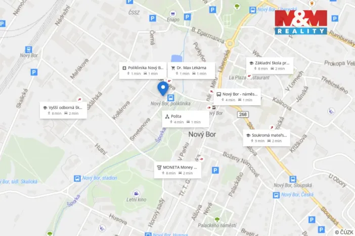 Pronájem bytu 2+1, Nový Bor, Smetanova, 46 m2