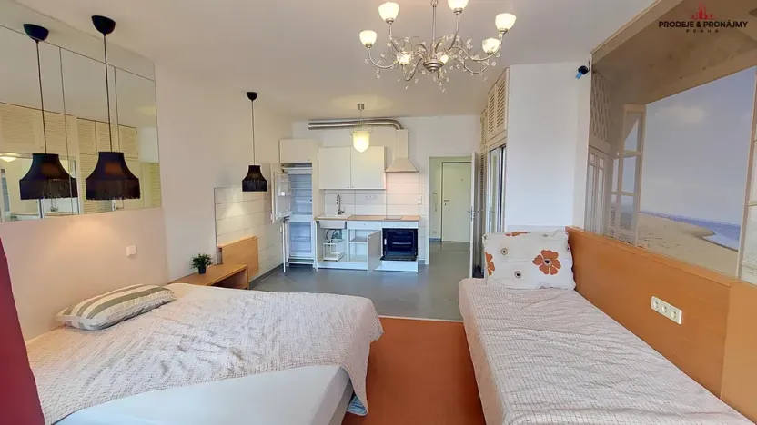 Pronájem bytu 1+kk, Praha - Střížkov, Makedonská, 35 m2