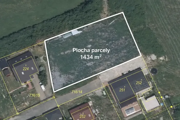 Prodej pozemku pro bydlení, Nový Knín, 1434 m2