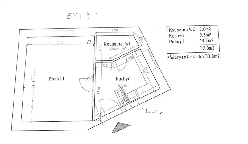 Pronájem bytu 1+1, Brno, Filipínského, 32 m2