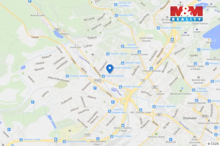 Pronájem bytu 2+1, Chomutov, Kostnická, 62 m2