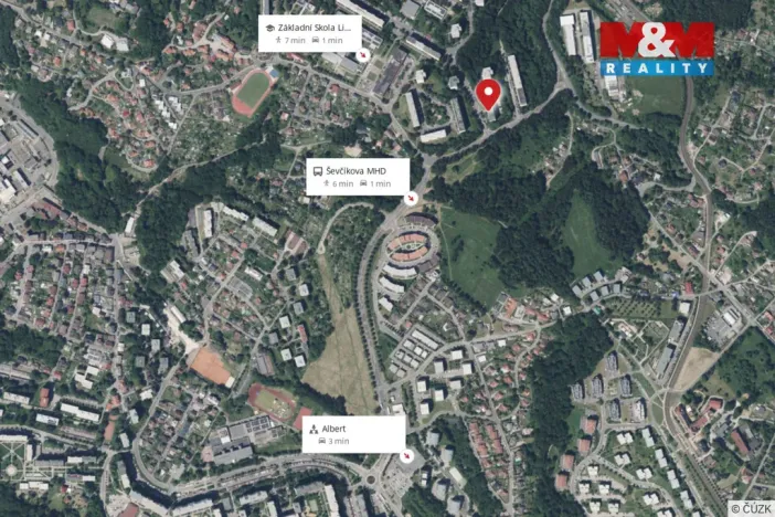 Pronájem bytu 3+1, Liberec - Liberec VI-Rochlice, Sametová, 69 m2