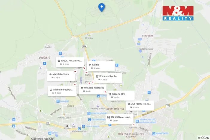 Prodej zahrady, Klášterec nad Ohří - Miřetice u Klášterce nad Ohří, 268 m2