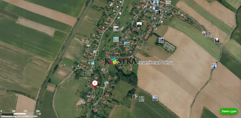 Prodej pozemku pro bydlení, Jeseník nad Odrou, 1099 m2