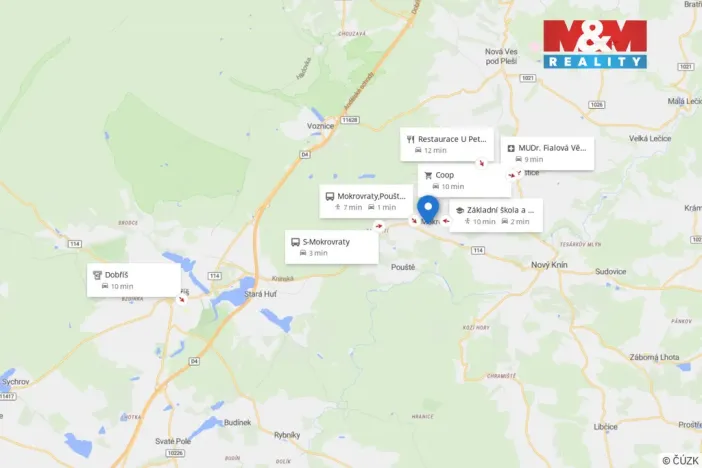 Prodej pozemku pro bydlení, Mokrovraty, 4449 m2