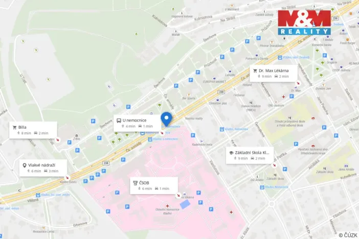 Prodej bytu 2+kk, Kladno, Čs. armády, 40 m2