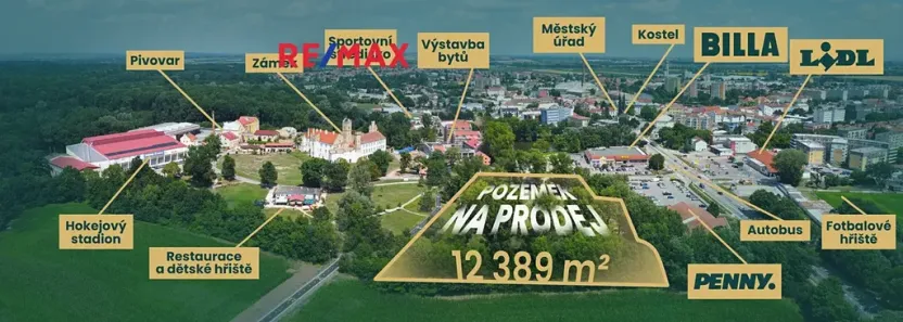 Prodej pozemku pro bydlení, Břeclav, 12389 m2