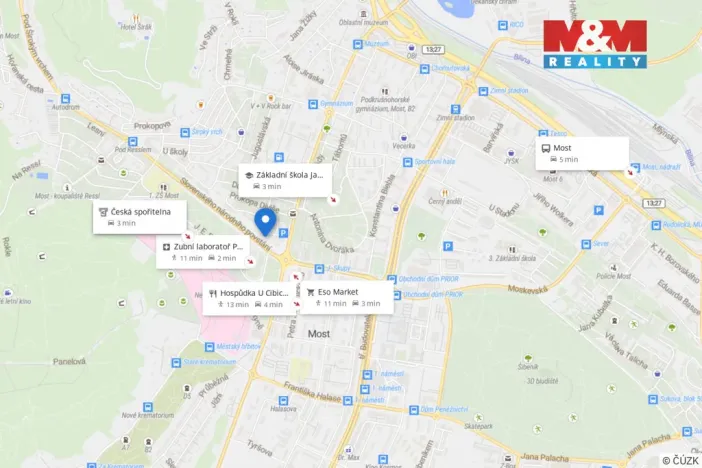 Prodej bytu 2+1, Most, Slovenského národního povstání, 50 m2