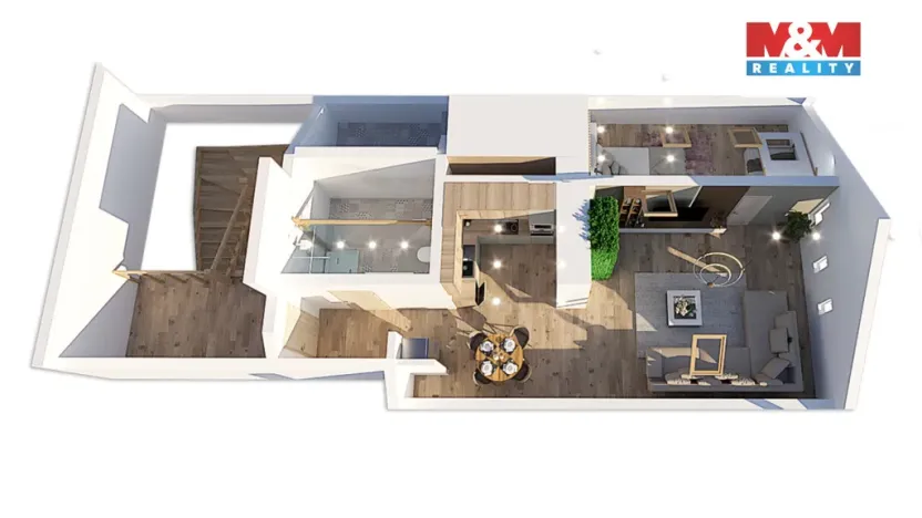 Prodej bytu 2+kk, Jindřichův Hradec - Jindřichův Hradec III, Mlýnská, 76 m2