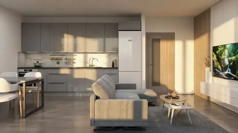 Prodej bytu 1+kk, Tuchoměřice, 33 m2