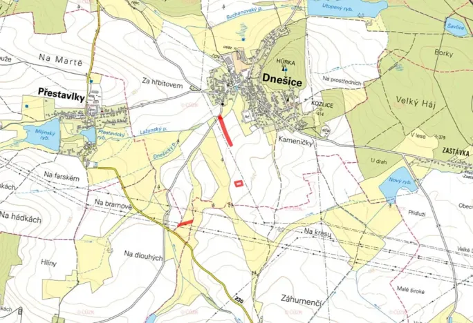 Prodej pole, Dnešice, 10387 m2