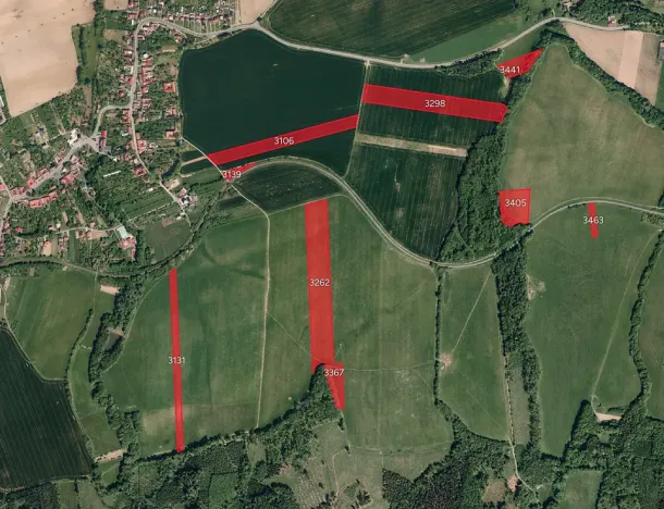 Prodej pole, Osíčko, 55749 m2