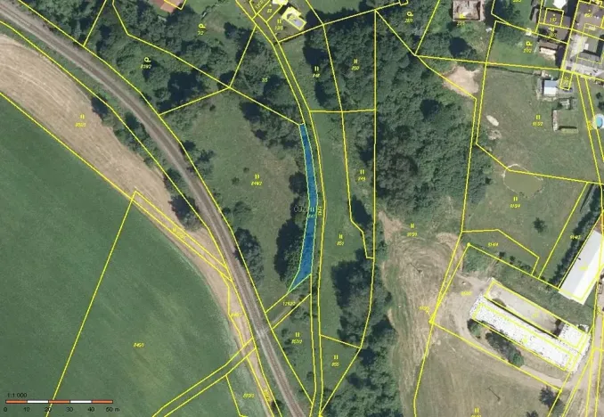 Prodej podílu pozemku, Pustá Kamenice, 960 m2