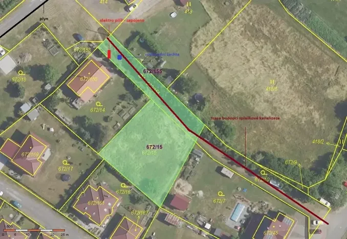 Prodej pozemku pro bydlení, Osek, 1281 m2