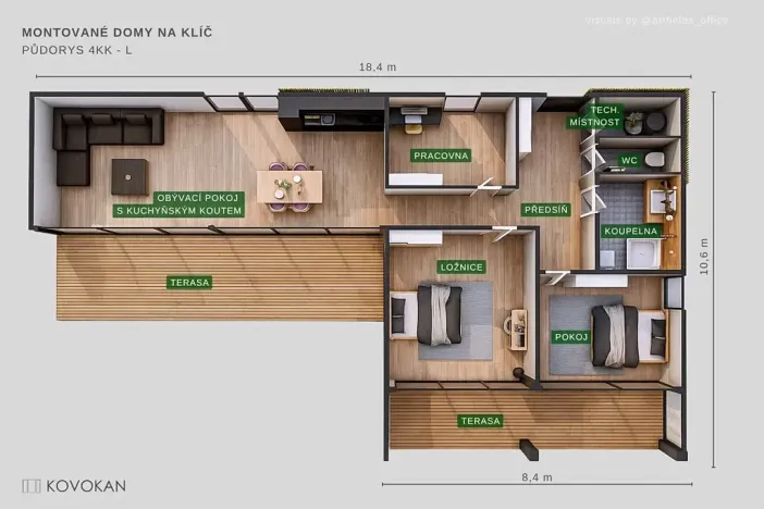 Prodej domu na klíč, Spojil, Zahradní, 128 m2