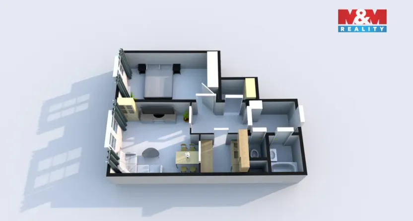 Prodej bytu 2+1, Praha - Hloubětín, Kardašovská, 43 m2