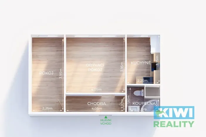 Prodej bytu 2+1, Orlová, 1. máje, 44 m2