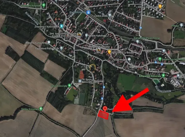 Prodej pozemku pro bydlení, Praha - Kolovraty, Pod Náhonem, 913 m2