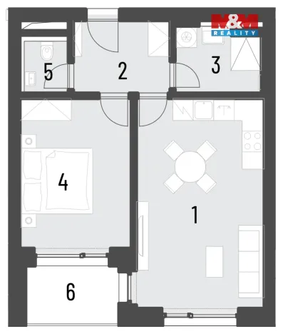 Prodej bytu 2+kk, Brandýs nad Labem-Stará Boleslav, Dřevčická, 52 m2