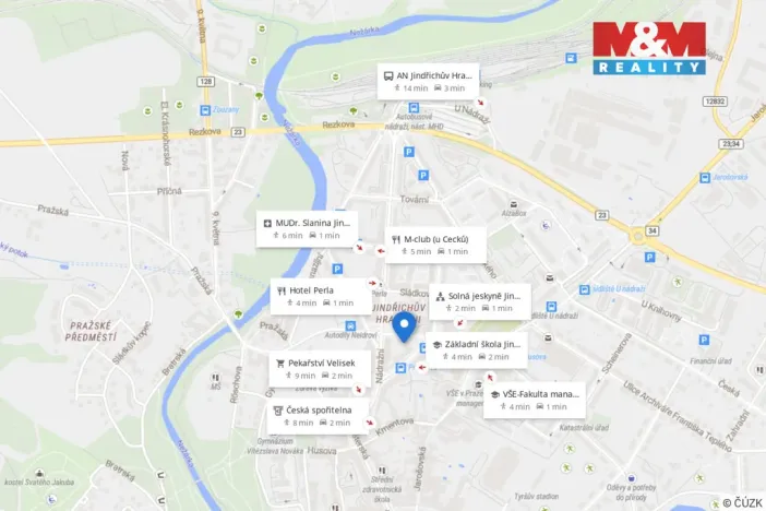 Pronájem bytu 2+1, Jindřichův Hradec - Jindřichův Hradec II, Miřiovského, 52 m2