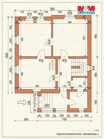 Prodej rodinného domu, Lány, Ke hřbitovu, 130 m2